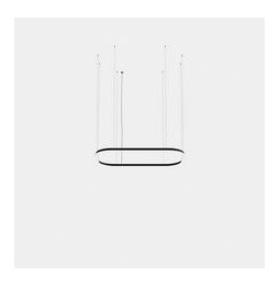 LedsC4 - Luminaria colgante rectangular Geometric Mini 1600x1000mm LED 255 blanco cálido 3000K DALI-2 blanco 16489lm