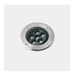 LedsC4 - Empotrable de suelo IP66-IP67 Gea Power LED Pro diámetro 185mm Efficiency LED 14.2 blanco cálido 3000K ON-OFF acero ino