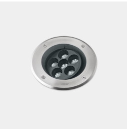LedsC4 - Empotrable de suelo IP66-IP67 Gea Power LED Pro diámetro 185mm Efficiency LED 14.2 blanco cálido 2700K DALI-2 acero ino