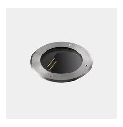 LedsC4 - Empotrable de suelo IP65-IP67 Gea pared 185mm LED 18.5 blanco cálido 2700K DALI-2 acero inoxidable AISI 316 618lm