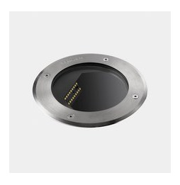 LedsC4 - Empotrable de suelo IP65-IP67 Gea pared 225mm LED 27.5 blanco cálido 2700K DALI-2 acero inoxidable AISI 316 1008lm
