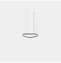 LedsC4 - Luminaria colgante triangular Geometric Mini 1000mm LED 64 blanco neutro 4000K ON-OFF blanco 4416lm