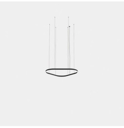 LedsC4 - Luminaria colgante triangular Geometric Mini 1000mm LED 64 blanco neutro 4000K 0-10V blanco 4416lm