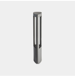 LedsC4 - Baliza IP66 Helion LED 10.7 SW 2700-3200-4000K DALI-2 gris urbano 701lm