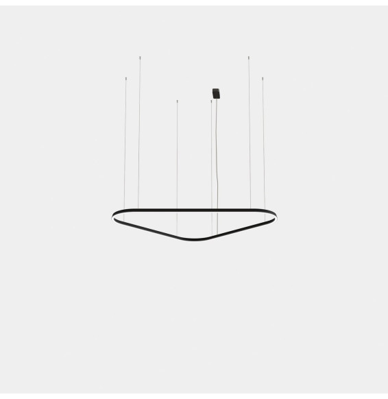 LedsC4 - Luminaria colgante triangular Geometric superficie doble LED 212 blanco neutro 4000K ON-OFF blanco 14672lm