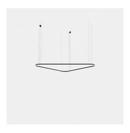 LedsC4 - Luminaria colgante triangular Geometric superficie 2500mm LED 168 blanco neutro 4000K ON-OFF blanco 11717lm