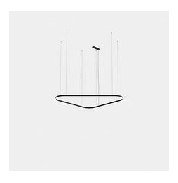 LedsC4 - Luminaria colgante triangular Geometric empotrable 1600mm LED 106 blanco neutro 4000K ON-OFF blanco 7336lm