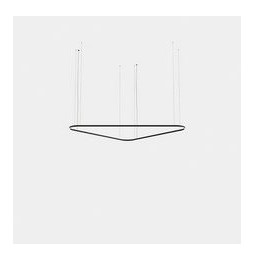 LedsC4 - Luminaria colgante triangular Geometric Mini 2500mm LED 168 blanco neutro 4000K 0-10V blanco 11717lm