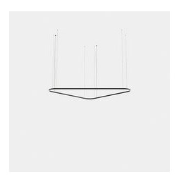LedsC4 - Luminaria colgante triangular Geometric Mini 2500mm LED 168 blanco cálido 2700K ON-OFF blanco 9981lm