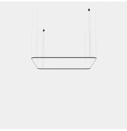 LedsC4 - Luminaria colgante cuadrada Geometric empotrable 4000x4000mm LED 315 blanco cálido 3000K ON-OFF oro 20449lm