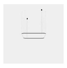 LedsC4 - Luminaria colgante cuadrada Geometric empotrable 2500x2500mm LED 195 blanco neutro 4000K 0-10V oro 13531lm