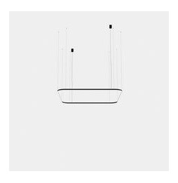 LedsC4 - Luminaria colgante cuadrada Geometric empotrable 2500x2500mm LED 195 blanco neutro 4000K ON-OFF negro 13531lm