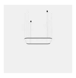 LedsC4 - Luminaria colgante cuadrada Geometric empotrable 2500x2500mm LED 195 blanco cálido 3000K 0-10V oro 12529lm