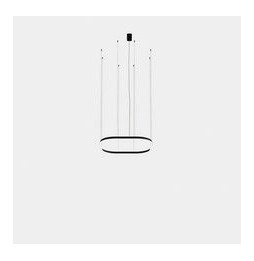 LedsC4 - Luminaria colgante cuadrada Geometric empotrable 1000x1000mm LED 72 blanco neutro 4000K 0-10V blanco 4978lm