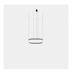 LedsC4 - Luminaria colgante cuadrada Geometric empotrable 1000x1000mm LED 72 blanco cálido 3000K 0-10V oro 4609lm