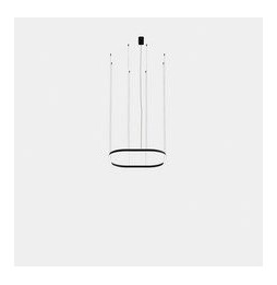 LedsC4 - Luminaria colgante cuadrada Geometric empotrable 1000x1000mm LED 72 blanco cálido 3000K 0-10V blanco 4609lm
