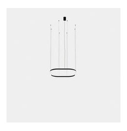LedsC4 - Luminaria colgante cuadrada Geometric empotrable 1000x1000mm LED 72 blanco cálido 3000K ON-OFF blanco 4609lm