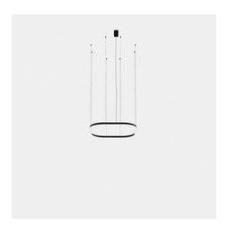 LedsC4 - Luminaria colgante cuadrada Geometric empotrable 1000x1000mm LED 72 blanco cálido 2700K ON-OFF oro 4240lm