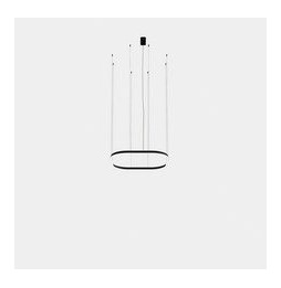 LedsC4 - Luminaria colgante cuadrada Geometric empotrable 1000x1000mm LED 72 blanco cálido 2700K DALI-2 oro 4240lm