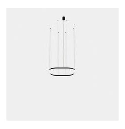 LedsC4 - Luminaria colgante cuadrada Geometric empotrable 1000x1000mm LED 72 blanco cálido 2700K ON-OFF blanco 4240lm