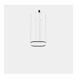 LedsC4 - Luminaria colgante cuadrada Geometric empotrable 1000x1000mm LED 72 blanco cálido 2700K 0-10V blanco 4240lm