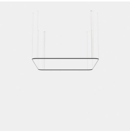 LedsC4 - Luminaria colgante cuadrada Geometric Mini 4000x4000mm LED 315 blanco neutro 4000K 0-10V oro 22085lm
