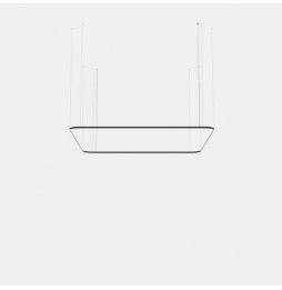 LedsC4 - Luminaria colgante cuadrada Geometric Mini 4000x4000mm LED 315 blanco neutro 4000K DALI-2 negro 22085lm