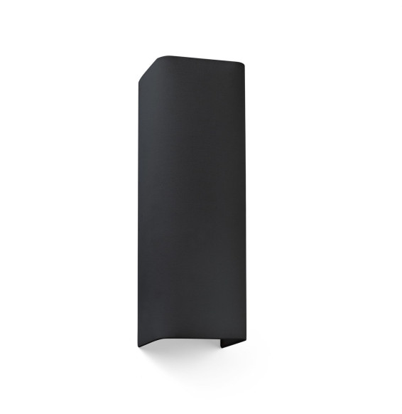 FARO - Aplique COTTON SQUARE 370x125x105 2xE27 negro
