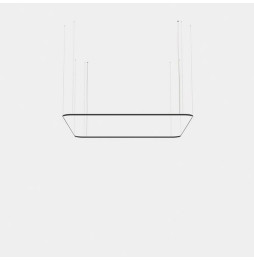 LedsC4 - Luminaria colgante cuadrada Geometric Mini 4000x4000mm LED 315 blanco neutro 4000K ON-OFF negro 22085lm