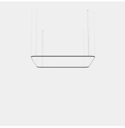 LedsC4 - Luminaria colgante cuadrada Geometric Mini 4000x4000mm LED 315 blanco neutro 4000K DALI-2 oro 22085lm