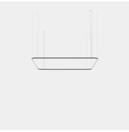 LedsC4 - Luminaria colgante cuadrada Geometric Mini 4000x4000mm LED 315 blanco cálido 3000K ON-OFF negro 20449lm