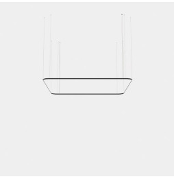 LedsC4 - Luminaria colgante cuadrada Geometric Mini 4000x4000mm LED 315 blanco cálido 3000K 0-10V oro 20449lm