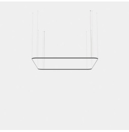 LedsC4 - Luminaria colgante cuadrada Geometric Mini 4000x4000mm LED 315 blanco cálido 3000K 0-10V negro 20449lm