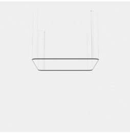 LedsC4 - Luminaria colgante cuadrada Geometric Mini 4000x4000mm LED 315 blanco cálido 3000K ON-OFF oro 20449lm