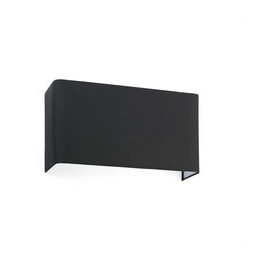 FARO - Aplique COTTON SQUARE 375x200x105 2xE27 negro