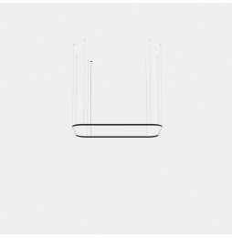 LedsC4 - Luminaria colgante rectangular Geometric Mini 2500x1600mm LED 157 blanco neutro 4000K 0-10V blanco 10965lm
