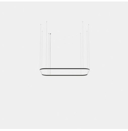 LedsC4 - Luminaria colgante rectangular Geometric Mini 2500x1600mm LED 157 blanco neutro 4000K ON-OFF oro 10965lm