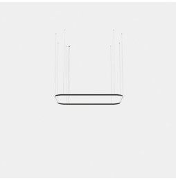 LedsC4 - Luminaria colgante rectangular Geometric Mini 2500x1600mm LED 157 blanco neutro 4000K 0-10V oro 10965lm