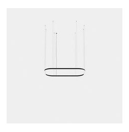 LedsC4 - Luminaria colgante rectangular Geometric Mini 1600x1000mm LED 255 blanco neutro 4000K 0-10V negro 17808lm