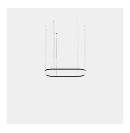 LedsC4 - Luminaria colgante rectangular Geometric Mini 1600x1000mm LED 255 blanco cálido 3000K 0-10V blanco 16489lm