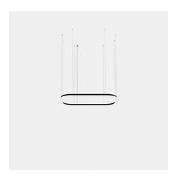 LedsC4 - Luminaria colgante rectangular Geometric Mini 1600x1000mm LED 255 blanco cálido 3000K 0-10V oro 16489lm