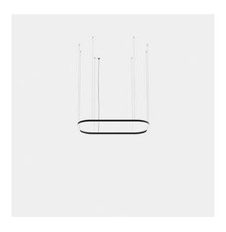 LedsC4 - Luminaria colgante rectangular Geometric Mini 1600x1000mm LED 255 blanco cálido 2700K ON-OFF blanco 15170lm