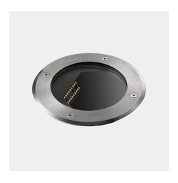 LedsC4 - Empotrable de suelo IP65-IP67 Gea pared 225mm LED 27.5 blanco cálido 3000K DALI-2 acero inoxidable AISI 316 1008lm
