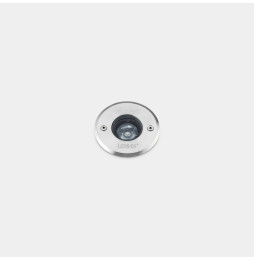 LedsC4 - Empotrable de suelo IP65-IP67 Gea Power LED Pro diámetro 85mm Efficiency LED 4.2 blanco cálido 3000K ON-OFF acero inoxi