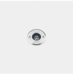 LedsC4 - Empotrable de suelo IP65-IP67 Gea Power LED Pro diámetro 85mm Efficiency LED 4.2 blanco cálido 3000K ON-OFF acero inoxi