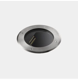 LedsC4 - Empotrable de suelo IP65-IP67 Gea pared 185mm LED 18.5 blanco cálido 3000K DALI-2 acero inoxidable AISI 316 618lm