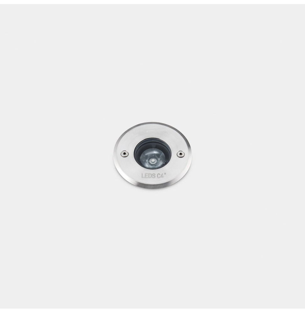 LedsC4 - Empotrable de suelo IP65-IP67 Gea Power LED Pro diámetro 85mm Efficiency LED 4.2 blanco cálido 3000K ON-OFF acero inoxi