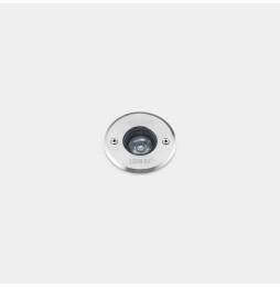 LedsC4 - Empotrable de suelo IP65-IP67 Gea Power LED Pro diámetro 85mm Efficiency LED 4.2 blanco cálido 2700K ON-OFF acero inoxi