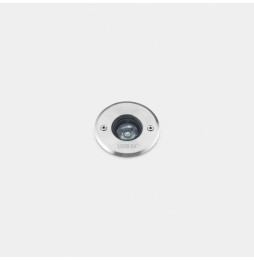 LedsC4 - Empotrable de suelo IP65-IP67 Gea Power LED Pro diámetro 85mm Efficiency LED 4.2 blanco cálido 2700K ON-OFF acero inoxi