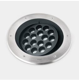 LedsC4 - Empotrable de suelo IP66-IP67 Gea Power LED Pro diámetro 300mm Efficiency LED 35.4 blanco neutro 4000K DALI-2/PUSH acer